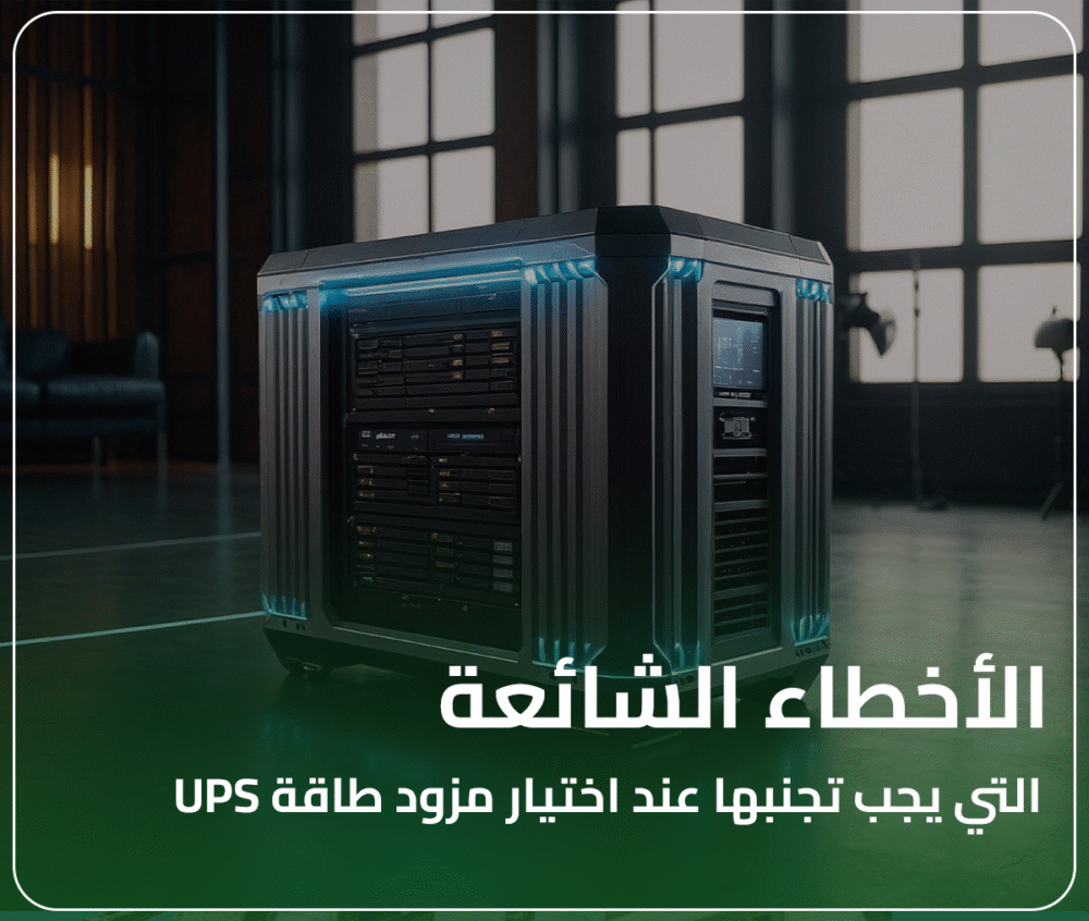 الأخطاء الشائعة التي يجب تجنبها عند اختيار مزود طاقة UPS